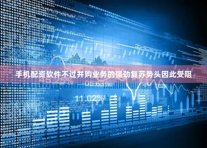 手机配资软件不过并购业务的强劲复苏势头因此受阻