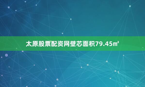 太原股票配资网壁芯面积79.45㎡