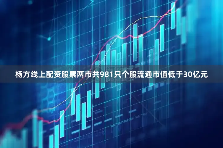 杨方线上配资股票两市共981只个股流通市值低于30亿元